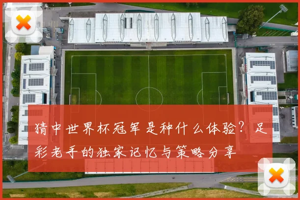 猜中世界杯冠军是种什么体验?足彩老手的独家记忆与策略分享