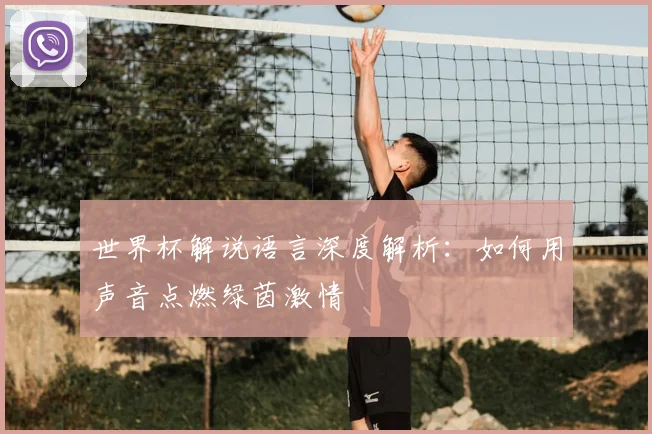 世界杯解说语言深度解析:如何用声音点燃绿茵激情